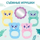 Музыкальный развивающий коврик с пианино, русская озвучка, свет, цвет голубой - Фото 8