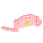 Музыкальный развивающий коврик с пианино, русская озвучка, свет, цвет розовый - Фото 12