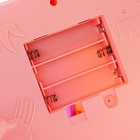Музыкальный развивающий коврик с пианино, русская озвучка, свет, цвет розовый - Фото 13