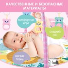 Музыкальный развивающий коврик с пианино, русская озвучка, свет, цвет розовый - Фото 4