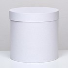 Шляпная коробка белая, 23 х 23 см - фото 5291046