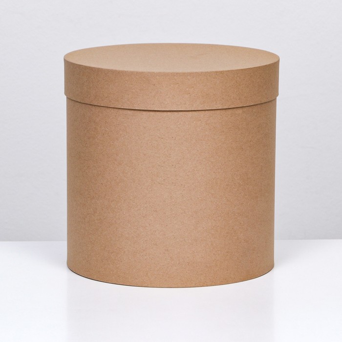 Шляпная коробка крафт , 23 х 23 см - Фото 1