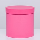 Шляпная коробка розовая , 23 х 23 см - фото 319607591