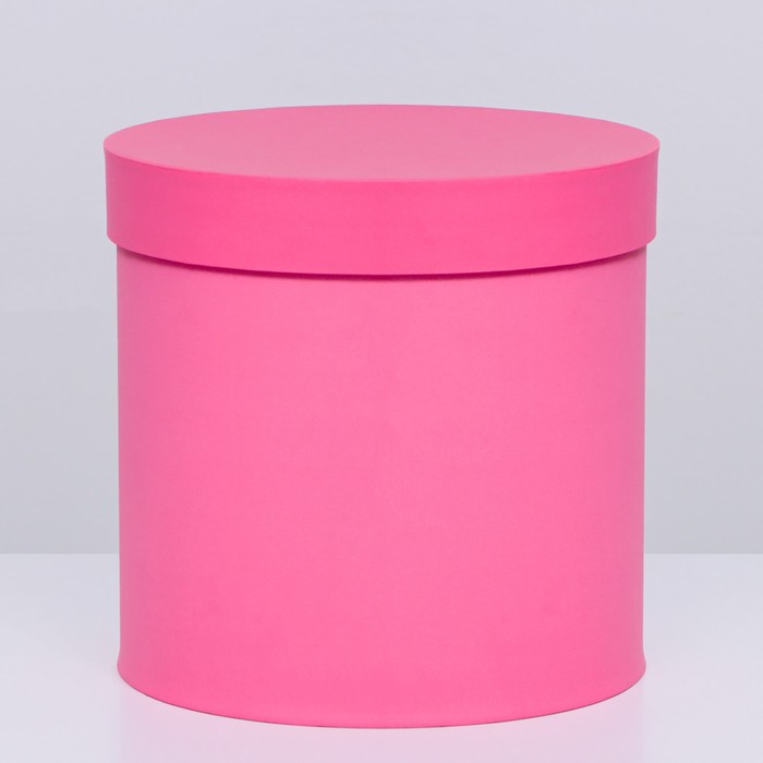 Шляпная коробка розовая , 23 х 23 см - Фото 1