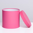 Шляпная коробка розовая , 23 х 23 см - Фото 2