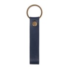 Брелок для автомобильного ключа, ремешок, натуральная кожа, синий - фото 9179183