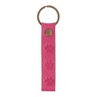 Брелок для автомобильного ключа, ремешок, натуральная кожа, розовый, лапка - фото 8553471