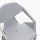 Кресло для сада "Epica" серое, макс. нагрузка 120 кг, 41,5 х 56,5 х 81 см - Фото 4