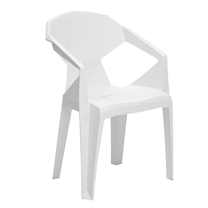 Кресло для сада "Epica" 41,5 х 56,5 х 81 см, белое - фото 1909221863