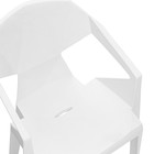 Кресло для сада "Epica" 41,5 х 56,5 х 81 см, белое - Фото 4