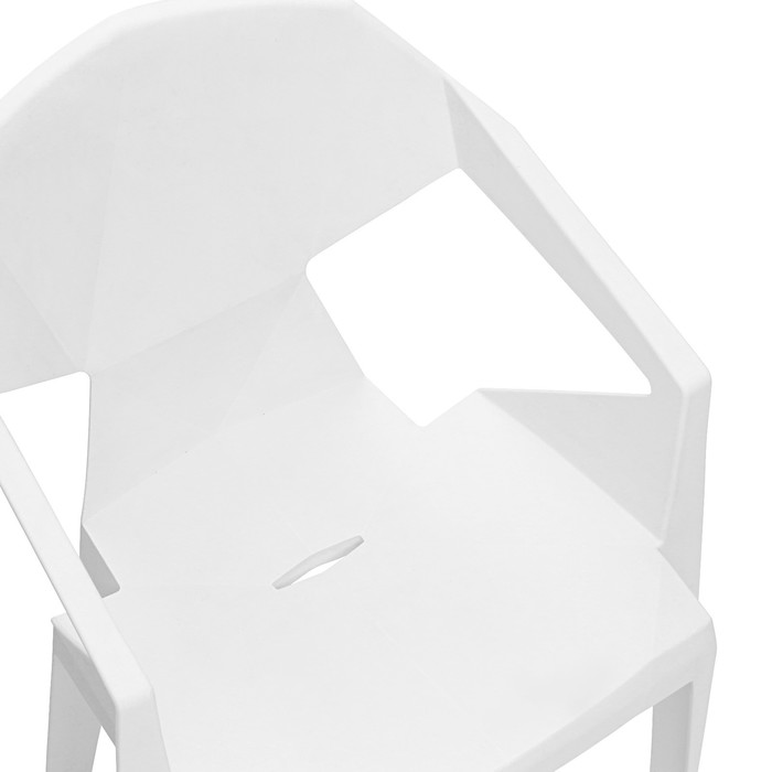 Кресло для сада "Epica" 41,5 х 56,5 х 81 см, белое - фото 1909221866