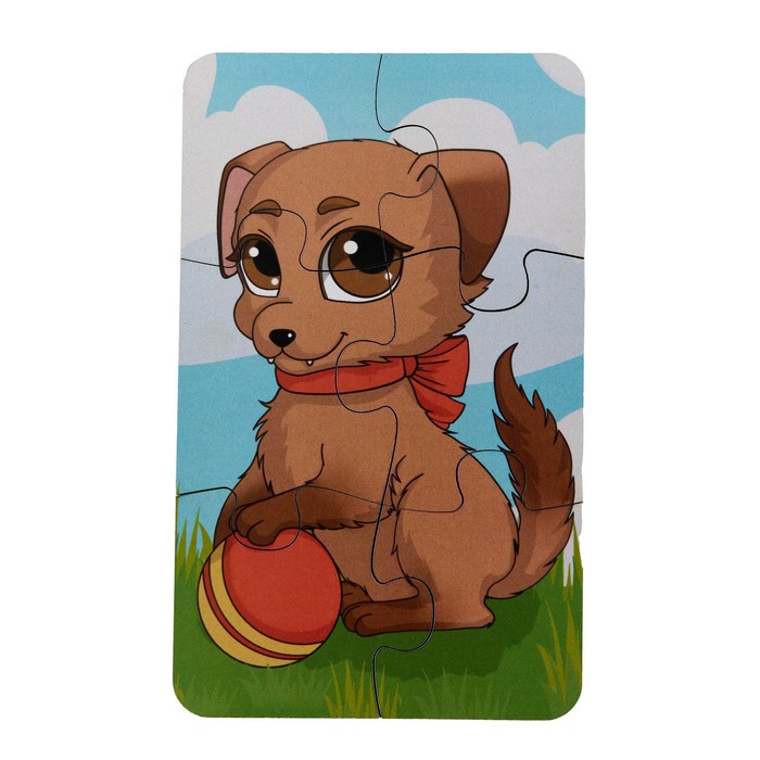 Пазл 3 картинки «Животные», 18 деталей, размер: 8 × 13 см 64214