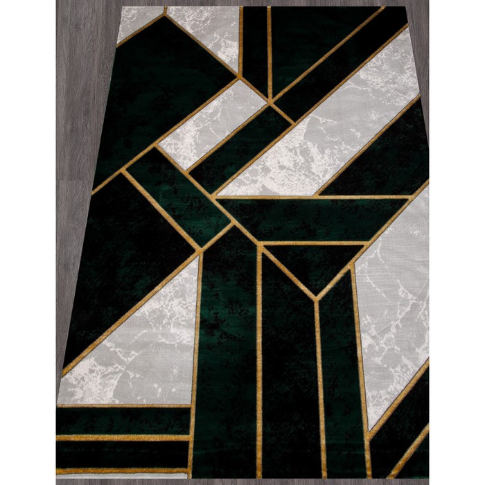 Ковёр прямоугольный Omega 04423Y, размер 160x230 см, цвет green / green