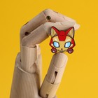 Значок деревянный «Железный кот», 3 х 3 см - фото 8097974