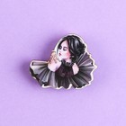 Значок деревянный «Wednesday», 3,5 х 3,6 см - Фото 2