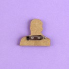 Значок деревянный «Постучись в мою дверь», 3,2 х 2,8 - Фото 3