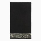 Полотенце махровое Love Life Leaves 50×90 см, 100% хлопок, 360 г/м², черное - Фото 1