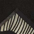 Полотенце махровое Love Life Leaves 70×140 см, 100% хлопок, 360 г/м², черное - Фото 5