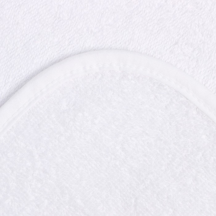 Набор Крошка Я (полотенце-уголок, рукавица, нагрудник), белый, 100% хл, 360 гр/м2