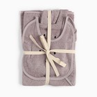 Набор «Крошка Я» (полотенце-уголок, рукавица, нагрудник), хлопок 100%, розовое - Фото 12