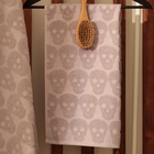 Полотенце махровое Love Life Sculls 70×140 см, 100% хлопок, 450 г/м², светло-розовое - Фото 3