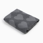 Полотенце махровое Love Life Hearts, 70×140 см, хлопок 100%, тёмно-серое - Фото 8