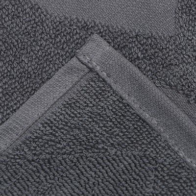 Полотенце махровое Love Life "Hearts" 70*140 см, темно-серый, 100% хл, 450 гр/м2