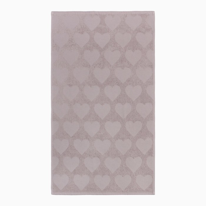 Полотенце махровое Love Life "Hearts" 30*50 см, светло-розовый, 100% хл, 450 гр/м2