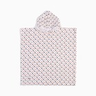 Полотенце - пончо детское муслиновое LoveLife «Сердечки», хлопок 100% - Фото 5