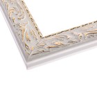Рама для картин (зеркал) 80 х 100 х 4 см, дерево "Версаль", бело-золотой - фото 22362108