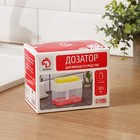 УЦЕНКА Дозатор для моющего средства с подставкой для губки, губка в комплекте, 385 мл, цвет белый - Фото 11