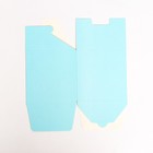 Коробка подарочная складная, квадратная, голубая, 12×12×12 см - Фото 4