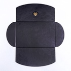 Конверт для подарочного сертификата, с тиснением, чёрный, 10.5×7 см - Фото 5