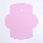 Конверт для подарочного сертификата, с тиснением, розовый, 10.5×7 см - Фото 5