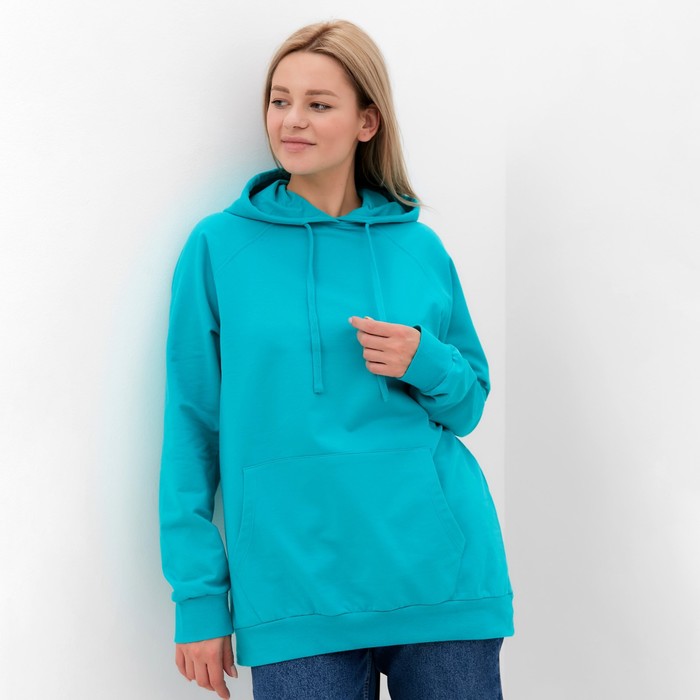 Толстовка женская, цвет мята, размер 50 64243