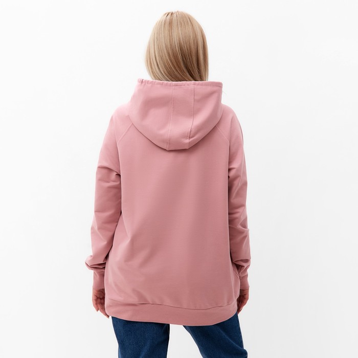 Толстовка женская, цвет сухая роза, размер 50 64253