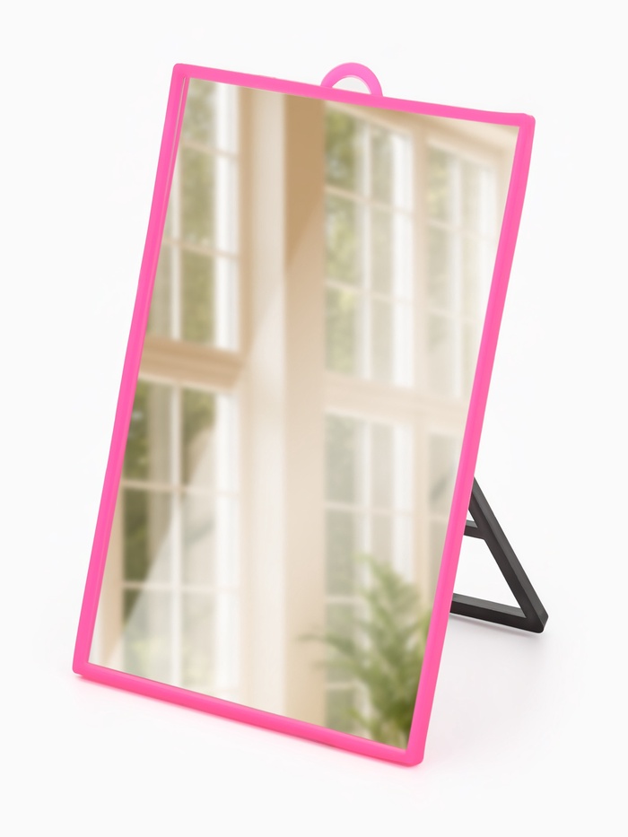 Зеркало настольное, прямоугольное, настенное, 9.8×14.1 см, (9.2×13 см), МИКС - Фото 1