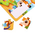 Набор пазлов на подложке 2 в 1 «Весёлые зверята», 4 и 9 деталей - Фото 6