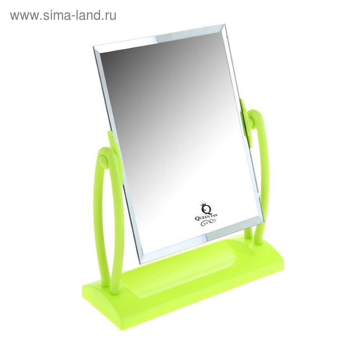 Зеркало настольное, прямоугольное, без увеличения, цвет зелёный - Фото 1