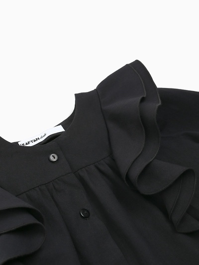 Рубашка для девочки KAFTAN, чёрная, размер 38 (146-152 см)