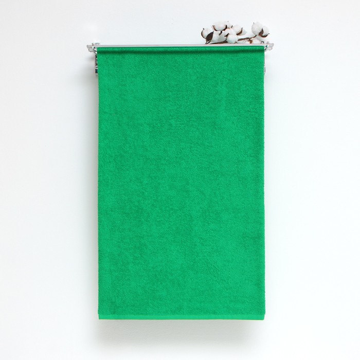 Полотенце махровое ГК 70х130см, цв.зеленый 360г/м, хлопок 100% - Фото 1
