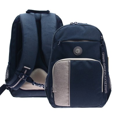 Рюкзак молодёжный Grizzly, 40 х 25 х 13 см, эргономичная спинка, отделение для ноутбука