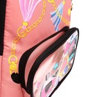 Рюкзак школьный, 39 х 30 х 19 см, Grizzly, эргономичная спинка, розовый RG-362-3_2 - фото 22364414