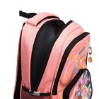 Рюкзак школьный, 39 х 30 х 19 см, Grizzly, эргономичная спинка, розовый RG-362-3_2 - фото 22364416
