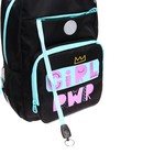 Рюкзак школьный, 40 х 25 х 13 см, Grizzly 364, эргономичная спинка, чёрный RG-364-4_1 - фото 24302405