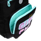 Рюкзак школьный, 40 х 25 х 13 см, Grizzly 364, эргономичная спинка, чёрный RG-364-4_1 - фото 24302401