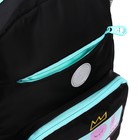 Рюкзак школьный, 40 х 25 х 13 см, Grizzly 364, эргономичная спинка, чёрный RG-364-4_1 - фото 24302402