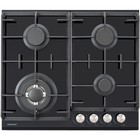 Варочная поверхность NORDFROST HM 6042 B, газовая, 4 конфорки, чёрный - Фото 1