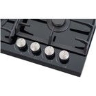 Варочная поверхность NORDFROST HM 6042 B, газовая, 4 конфорки, чёрный - Фото 3