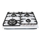 Варочная поверхность NORDFROST HM 6042 W, газовая, 4 конфорки, белый - Фото 2